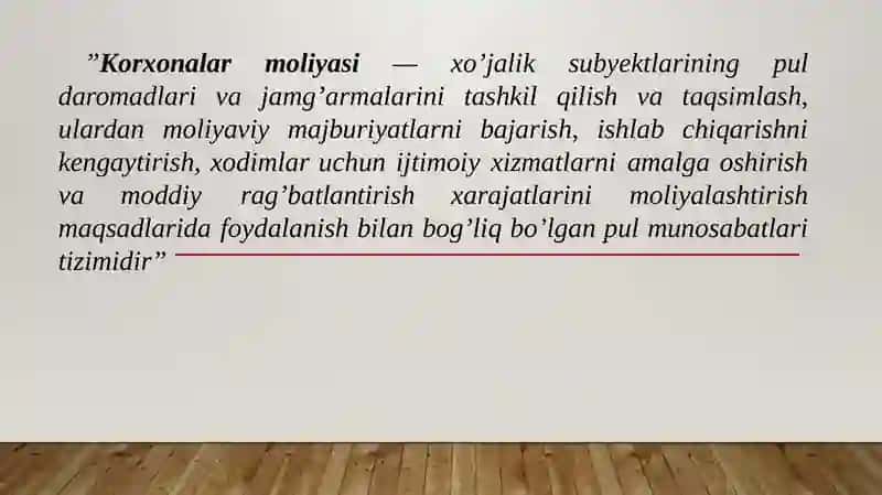 Davlat Korxonalari Va Tashkilotlarimoliyasi 2