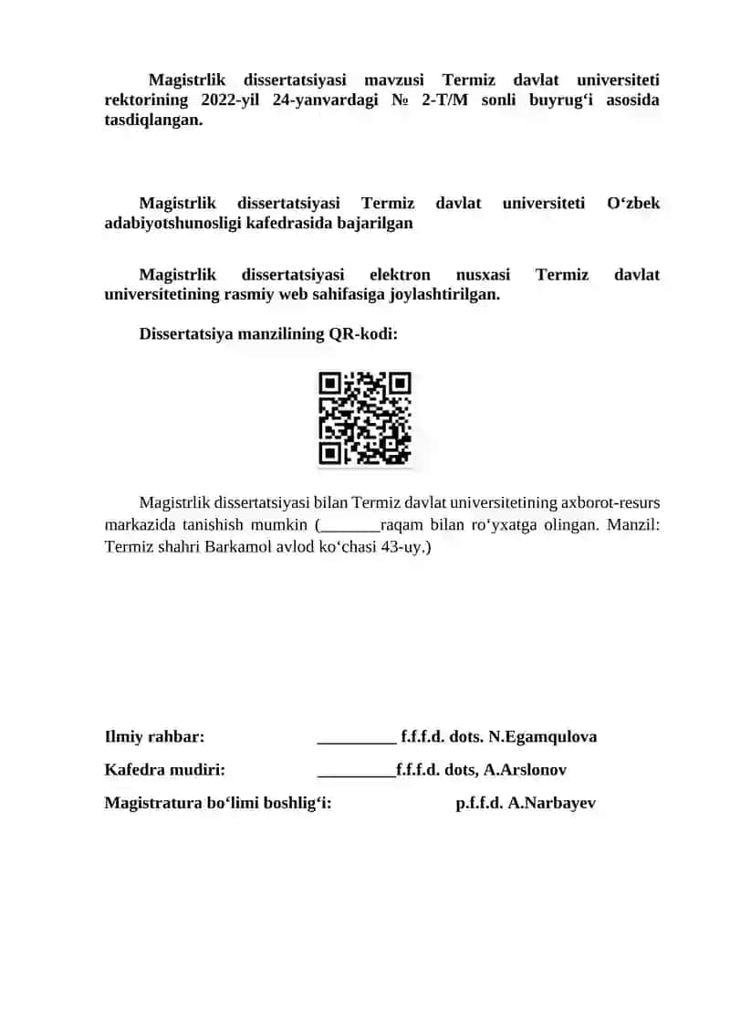 Abdurahmon Sa’diynin Adabiy-tanqidiy qarashlari 2