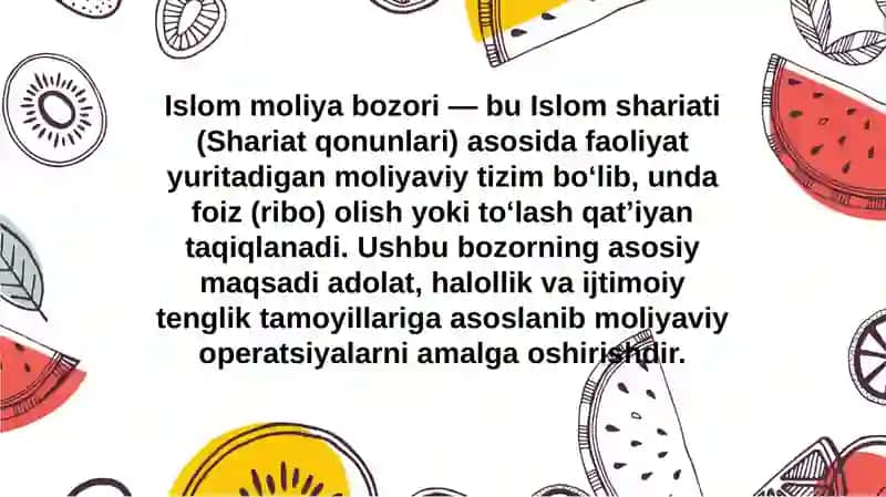 Islom moliya bozori 2