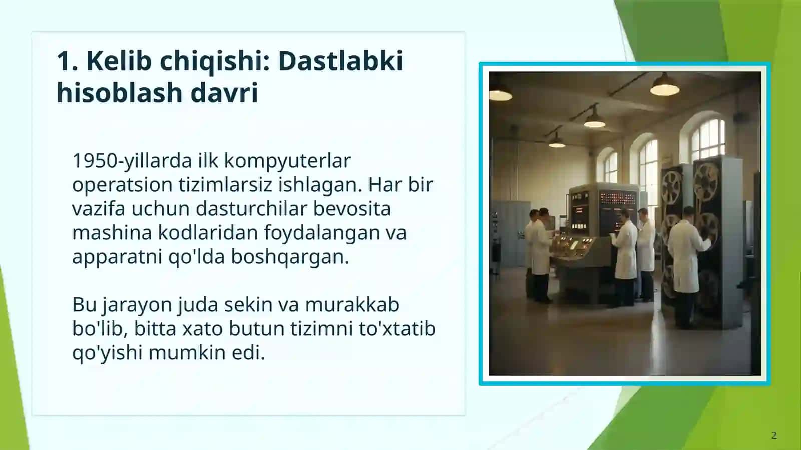 Operatsion tizimlar haqida asosiy tushunchalar 2