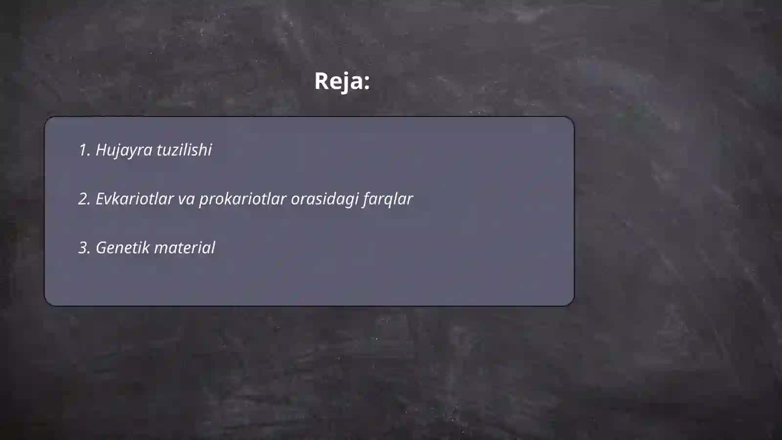 Evkariot va Prokariot hujayralar 2
