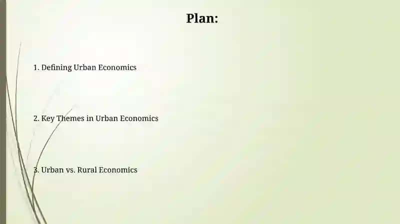 Urban economics 2