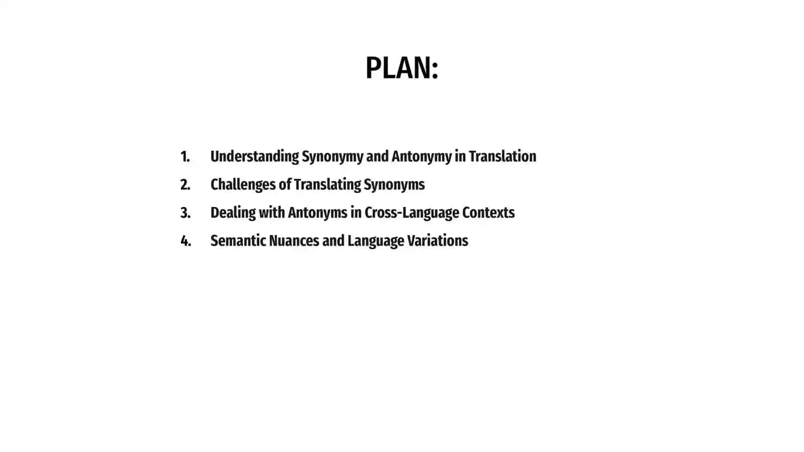 Problems of synonymy and antonymy in translation 2
