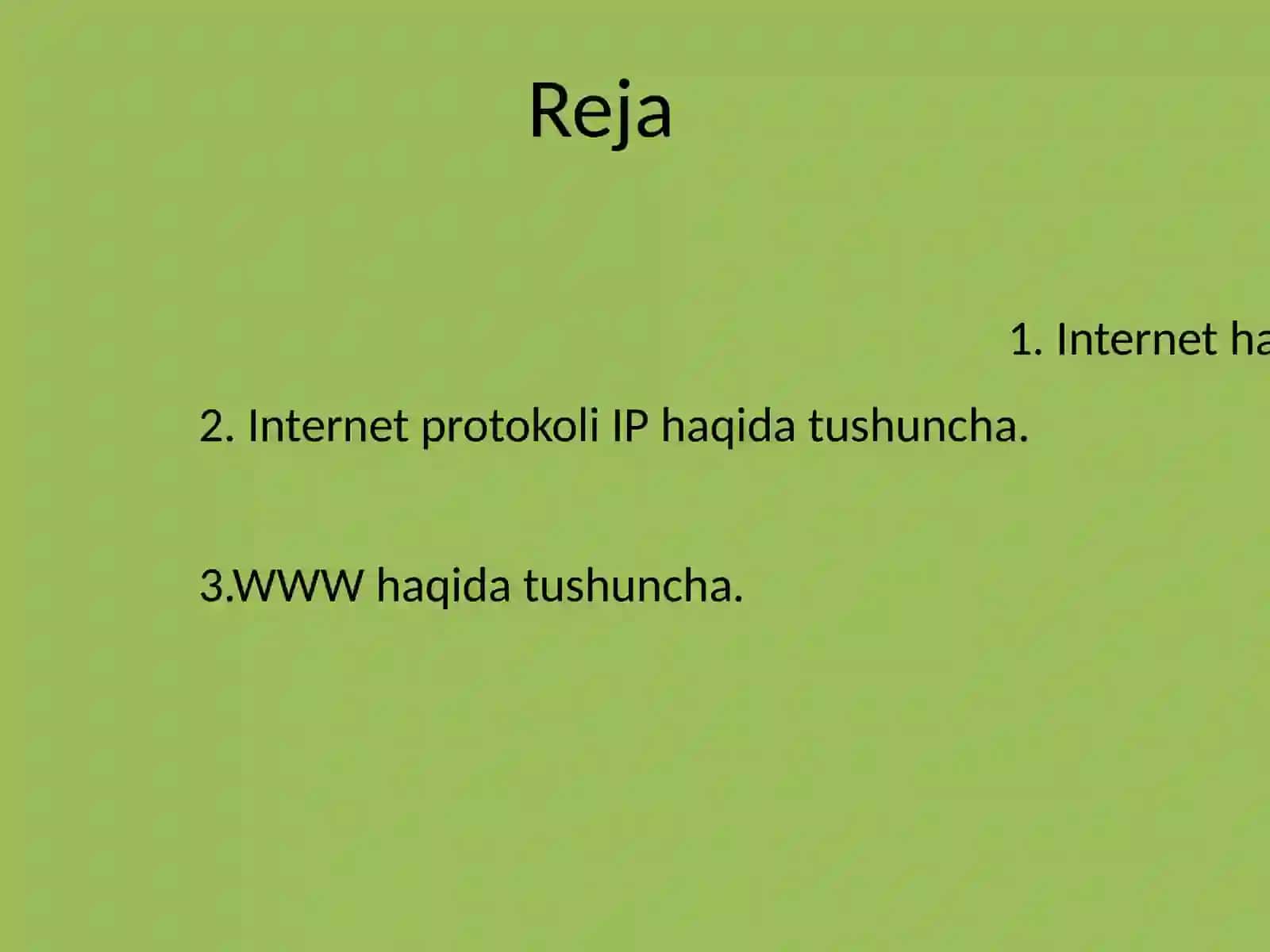 INTERNET HAQIDATUSHUNCHALAR 2
