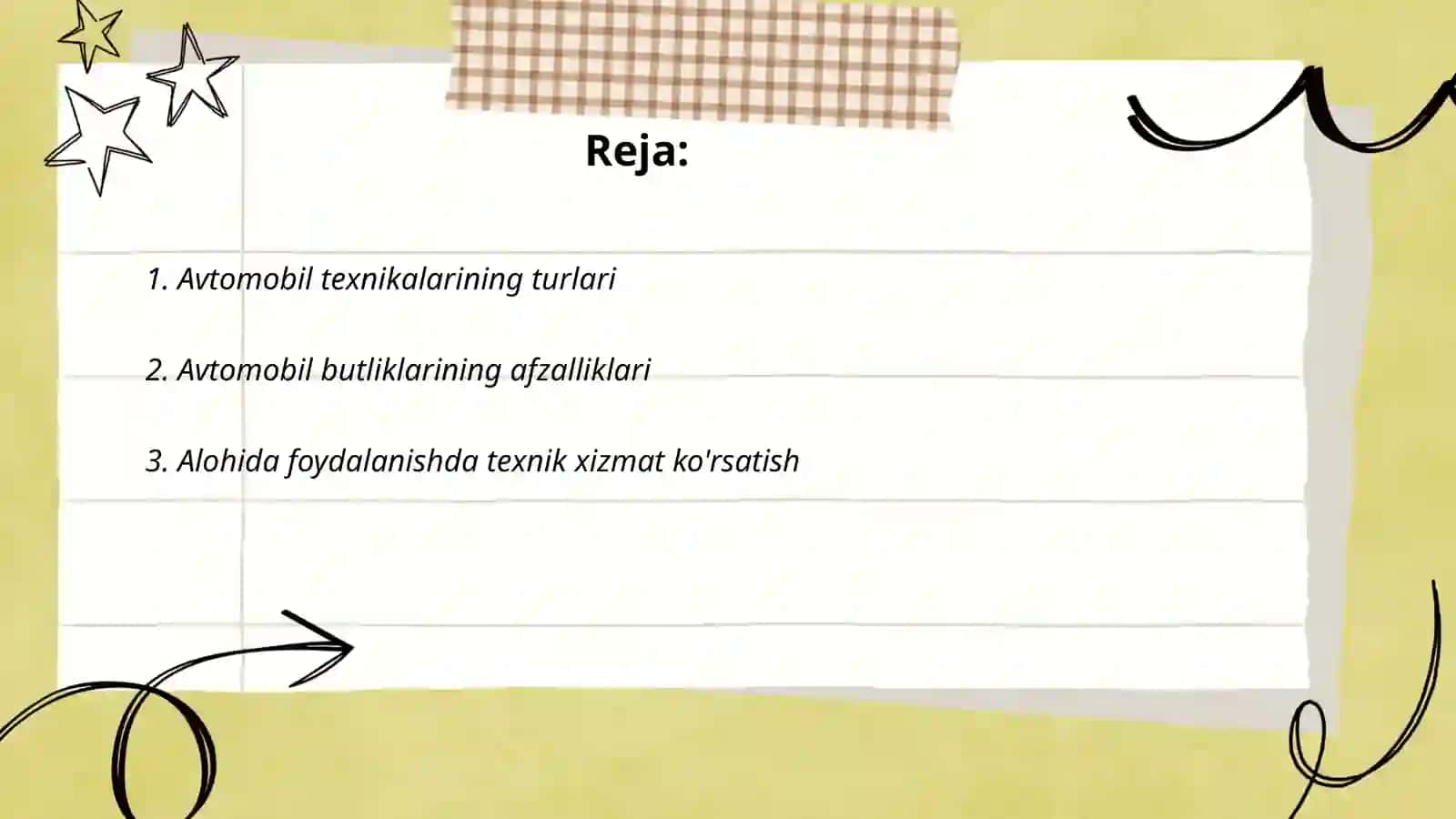 Avtomobil texnikalarining turlari 2