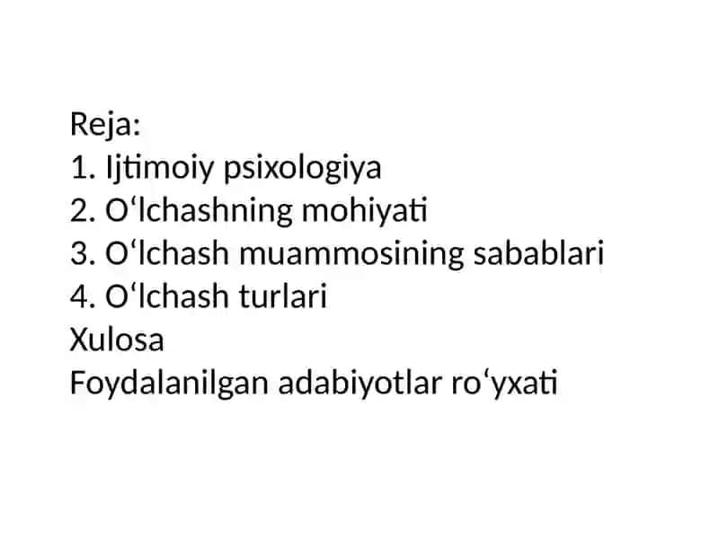 Ijtimoiy psixologiyada oʻlchash muammosi 2
