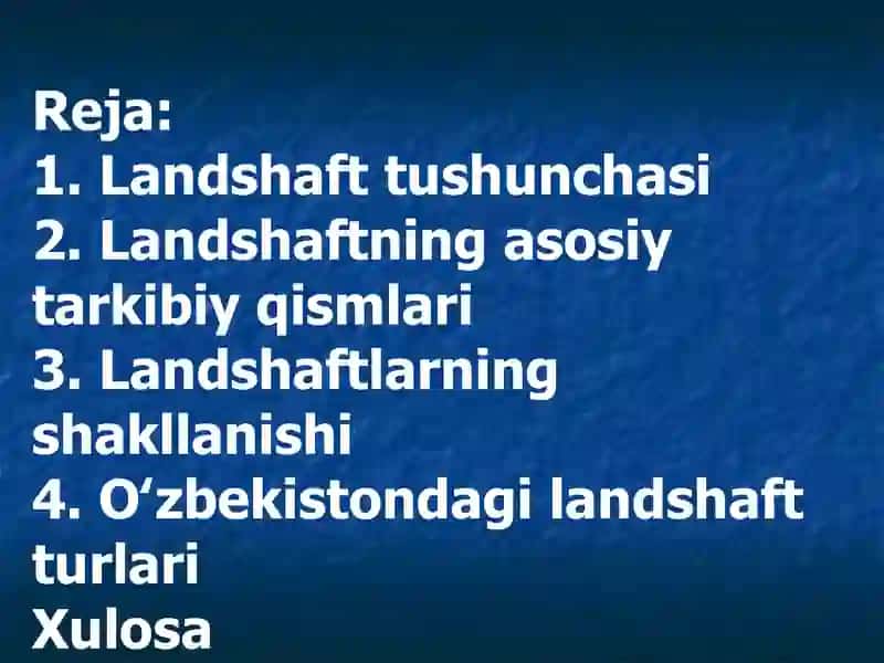 Landshaftlar 2