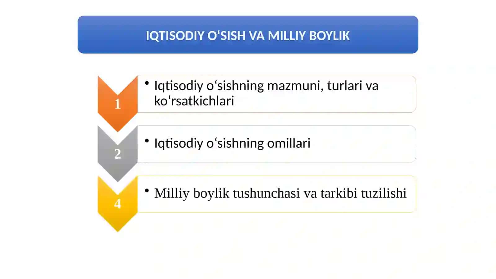 IQTISODIY O‘SISH VA MILLIY BOYLIK 2