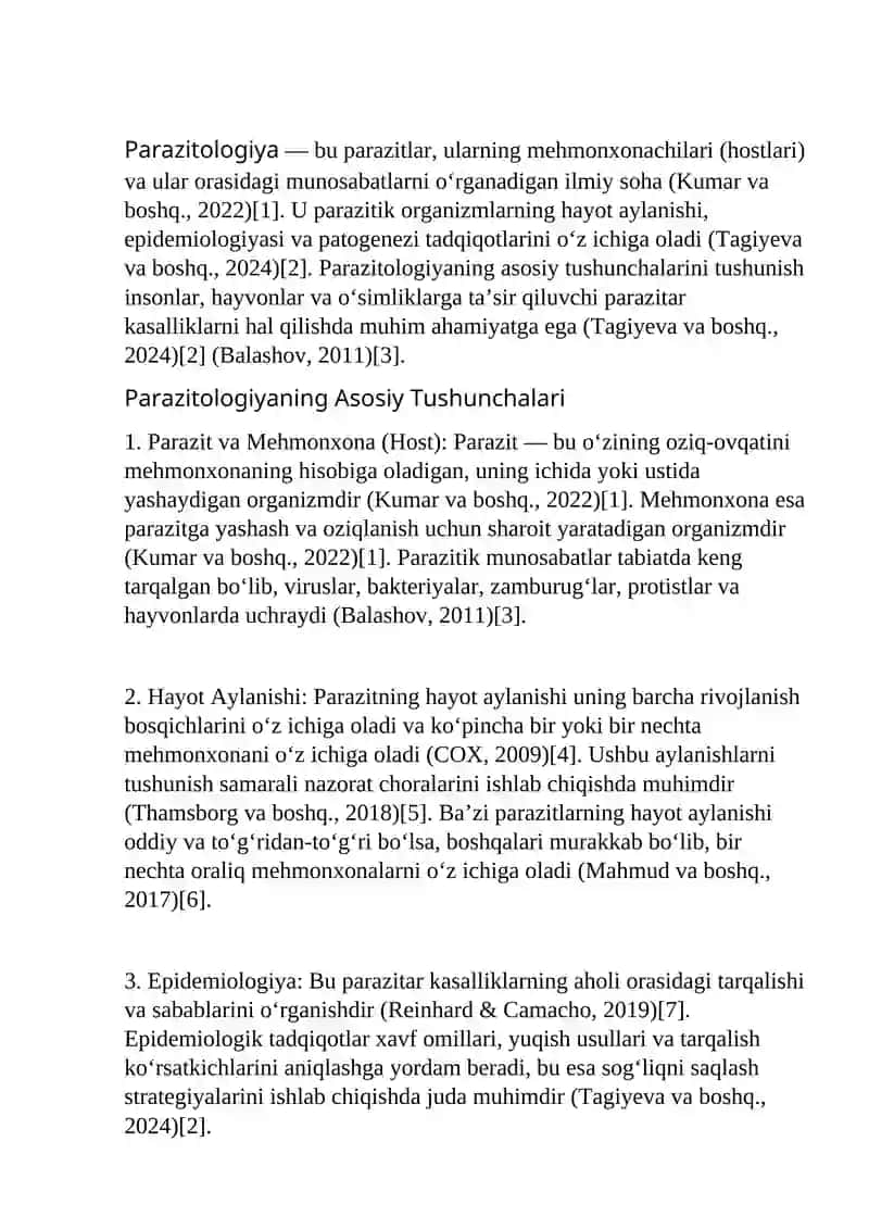 Parazitologiya asoslari 2