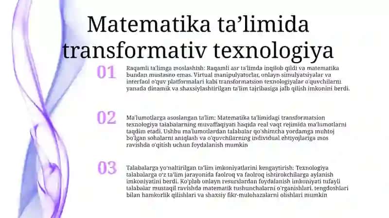 Matematikaga O'Rgatishning Zamonaviy Metodlari 2