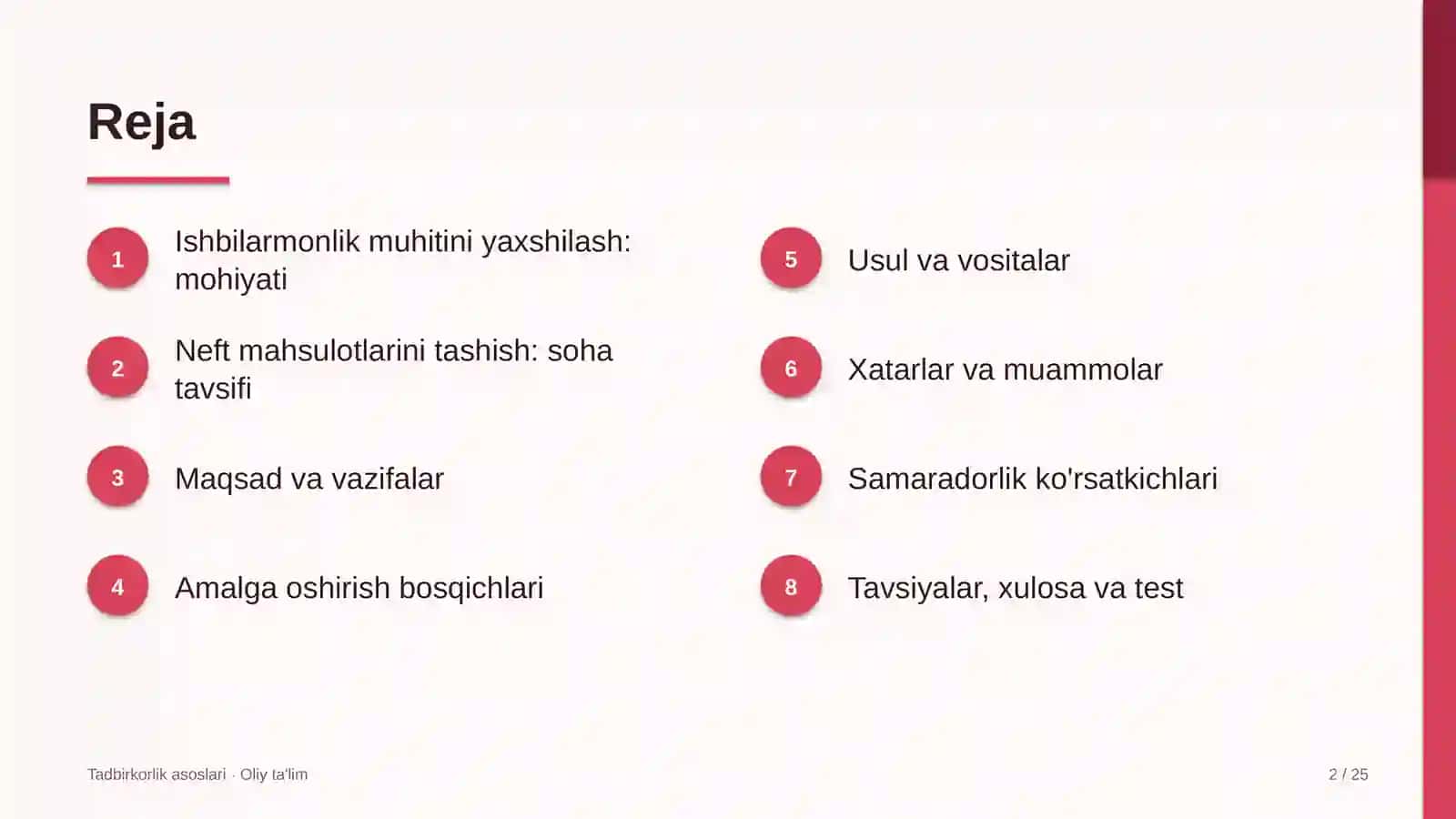 neft mahsulotlarini tashishda ishbilarmonlik muhitini yaxshilash 7892 2
