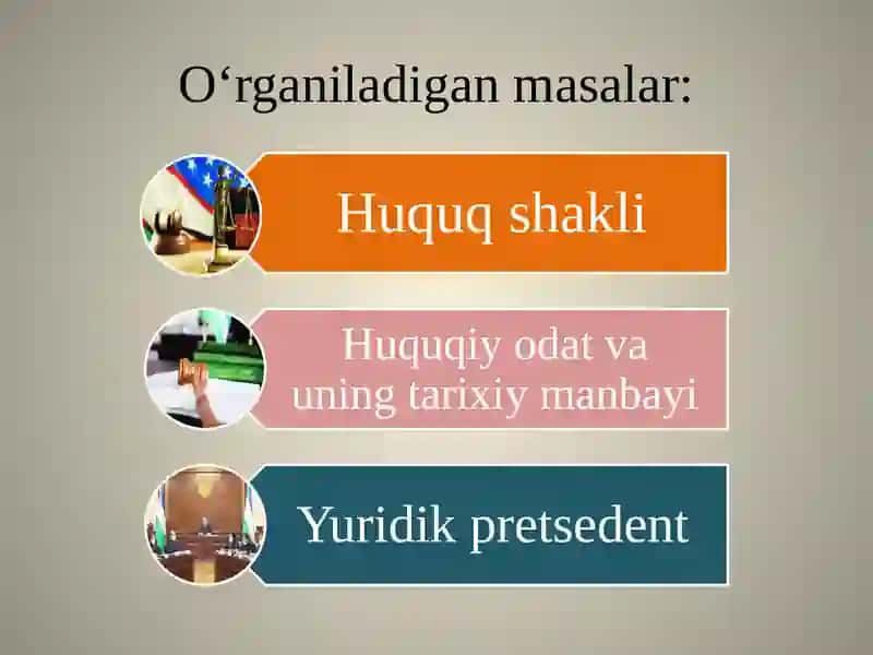 Huquqning Shakli (Manbayi) 2