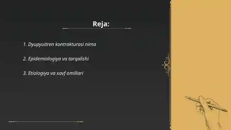 Dyupyuitren kontrakturasi 2