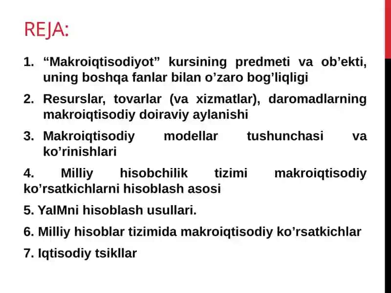 Dinamik makroiqtisodiyot faniga kirish 2