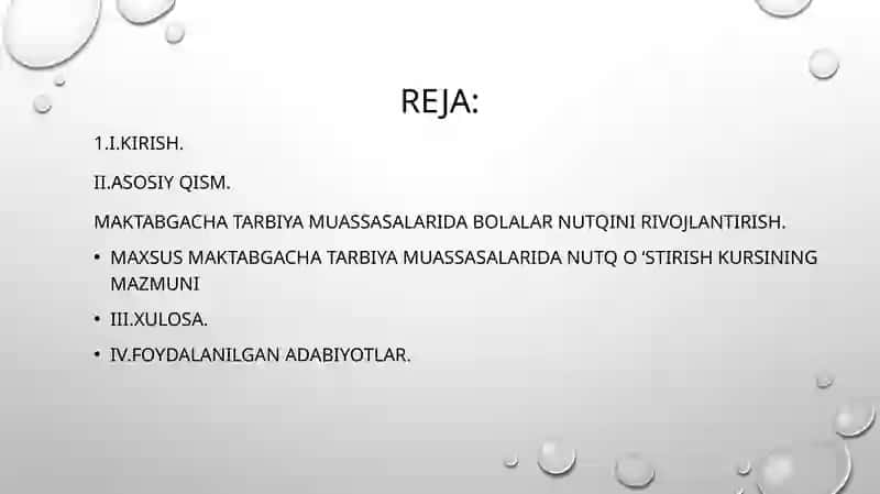 Nutqning rivojlantirish metodikasi 2