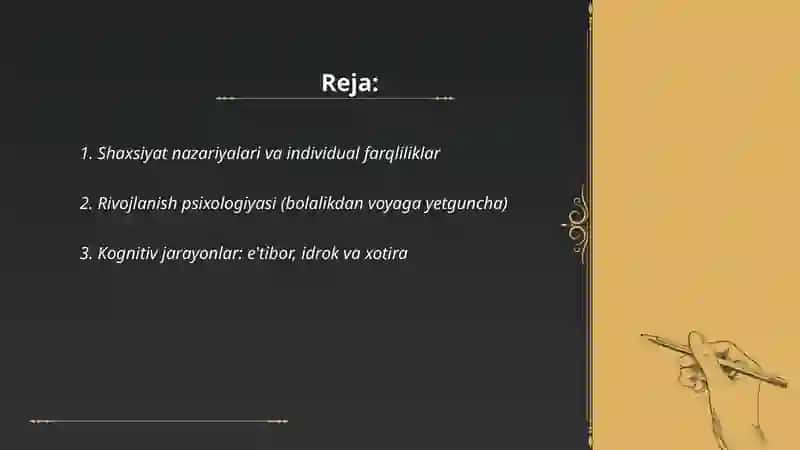 Odam psixologiyasi 2