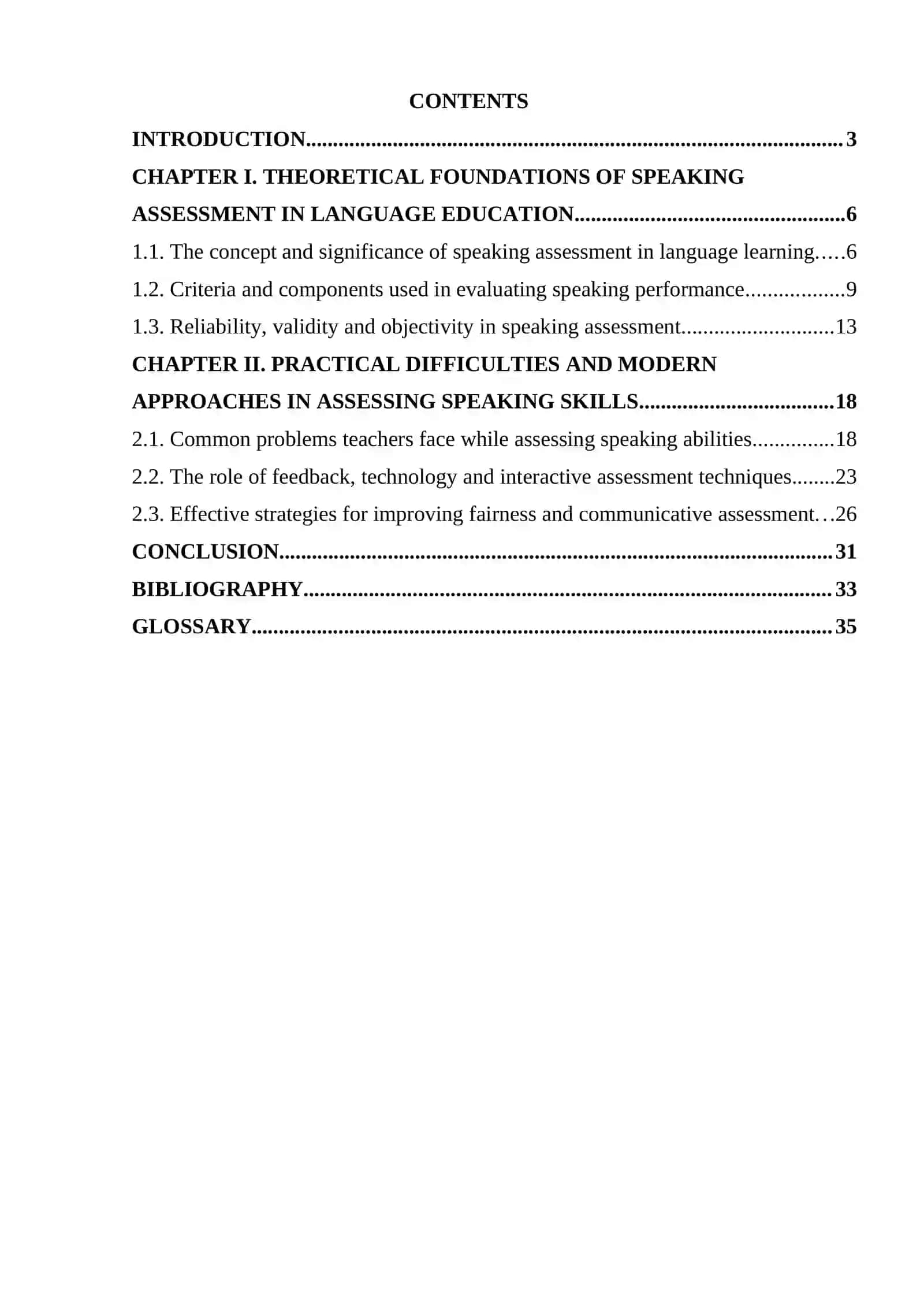 Course Paper on Assessing Speaking Skills 2