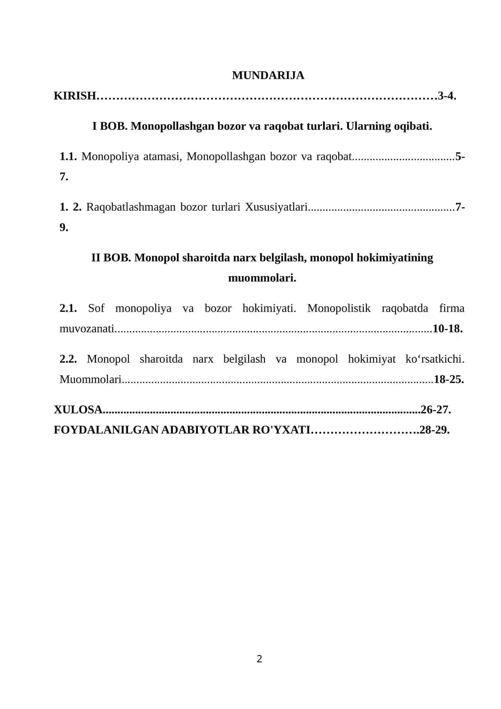 MONOPOL RAQOBATLASHGAN BOZOR 2
