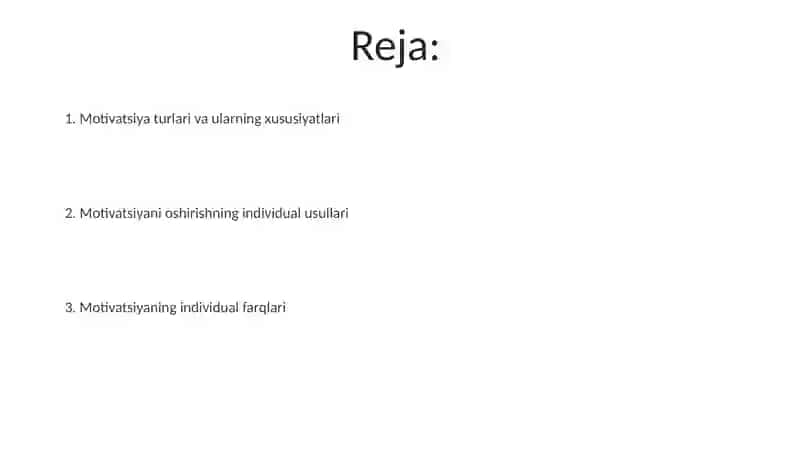 Motivlarning individual farqlari 2