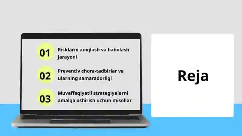 Riskni kamaytirish usullarini o'rganish 2