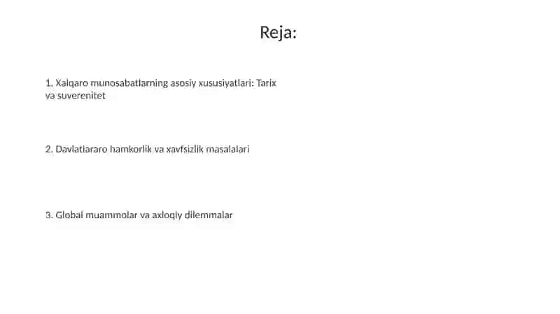 Xalqaro munosabatlarning tarixiy rivojlanishi va suverenitet 2
