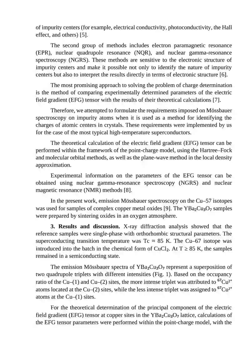 Study of Electric Field Gradient Tensor Parameters and Hole Localization in Copper Oxide-Based High-Temperature Superconductors 2