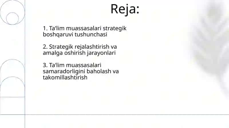 Ta'lim menejmentida strategik boshqaruv 2