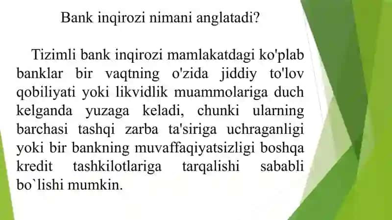 Bank inqirozlari 2