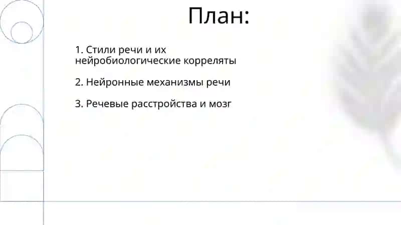 Головной мозг.Стили речи 2