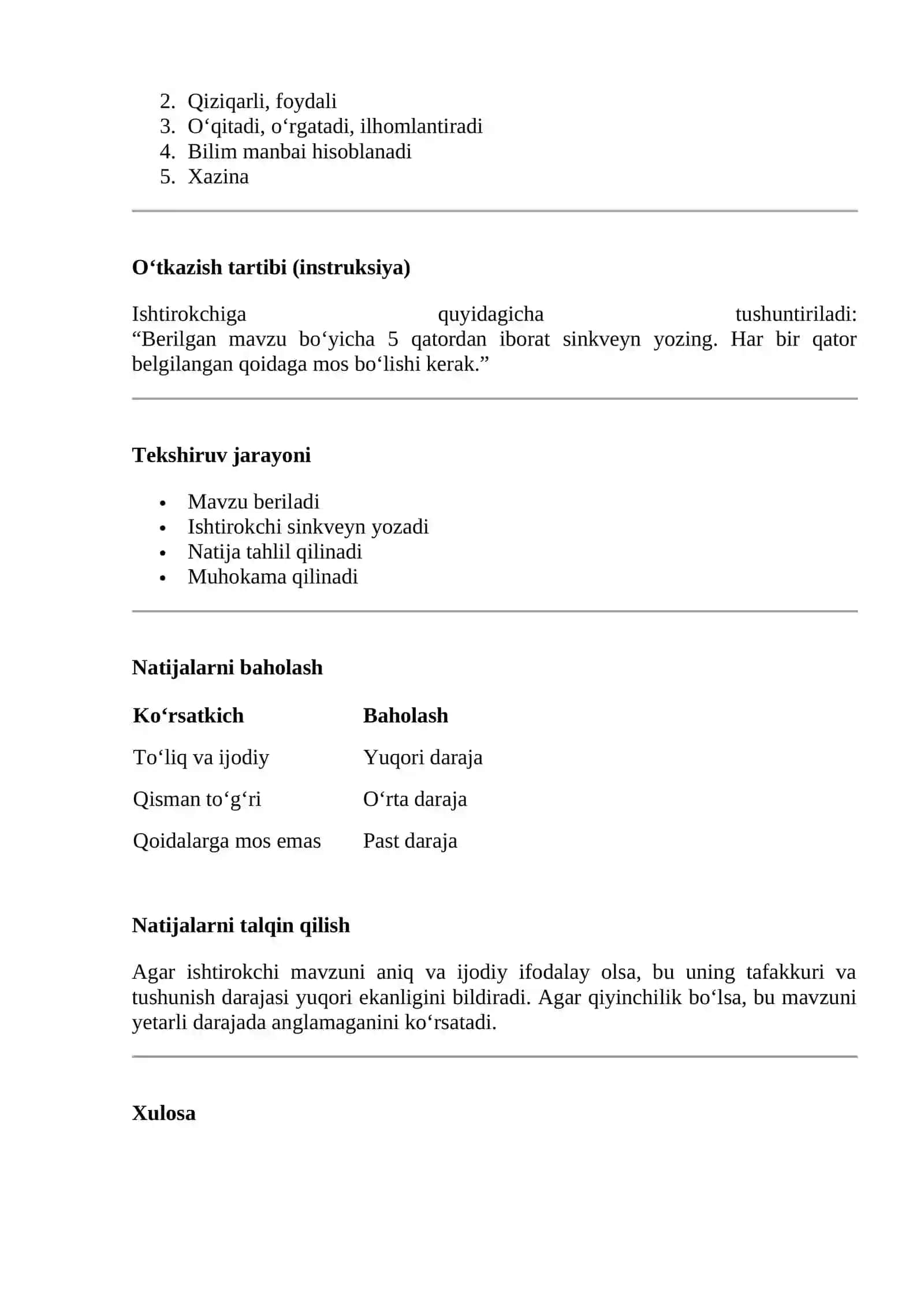 SINKVEYN (CINQUAIN) METODI (Adelaide Crapsey) 2