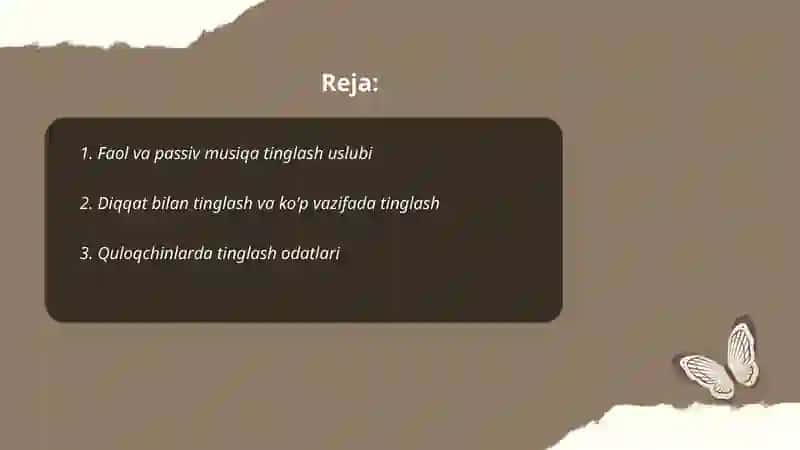 Musiqa tinglash uslubi 2