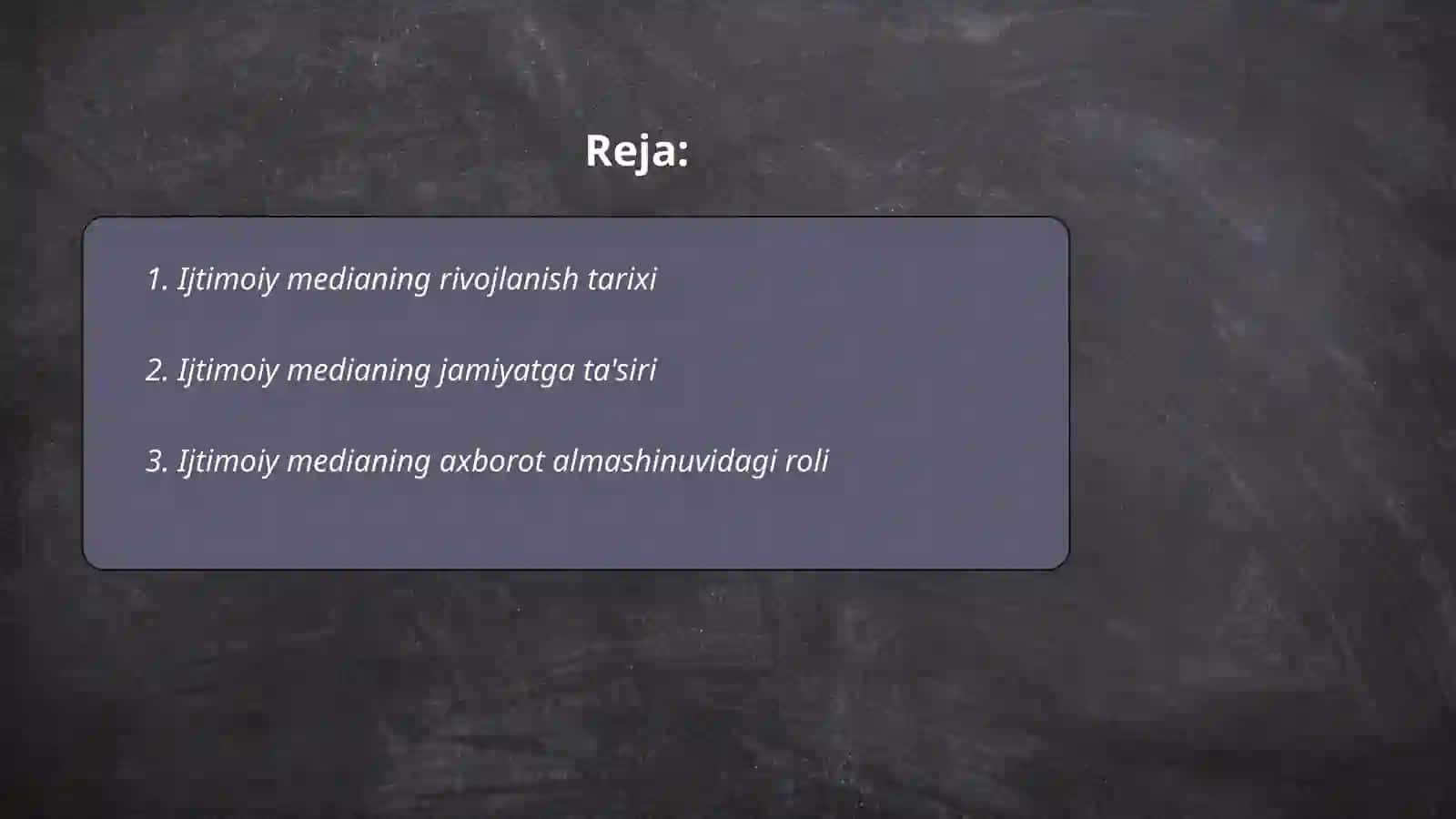 Ijtimoiy mediani baholash 2