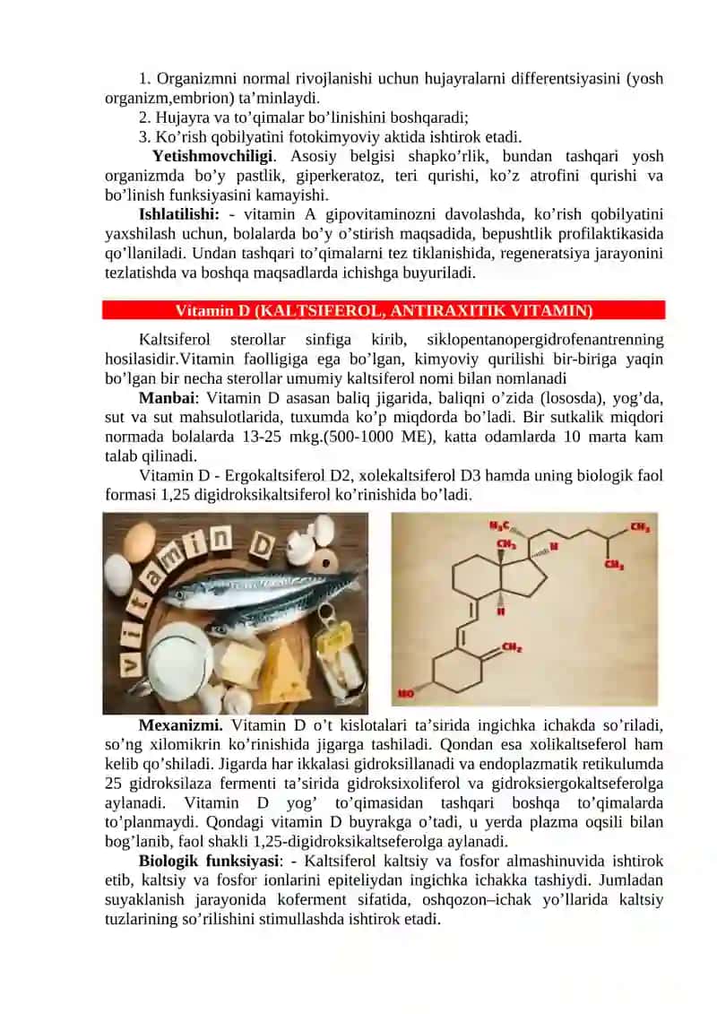 Yog’da eriydigan vitaminlar 2