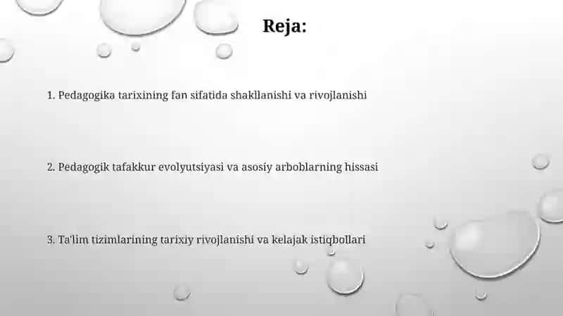 Pedagogika tarixi fan sifatida 2