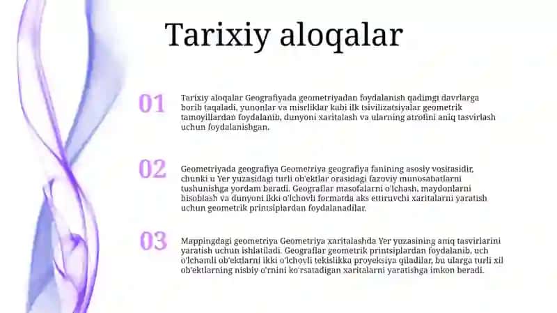 Geografiyada Geometriya O'Rni 2