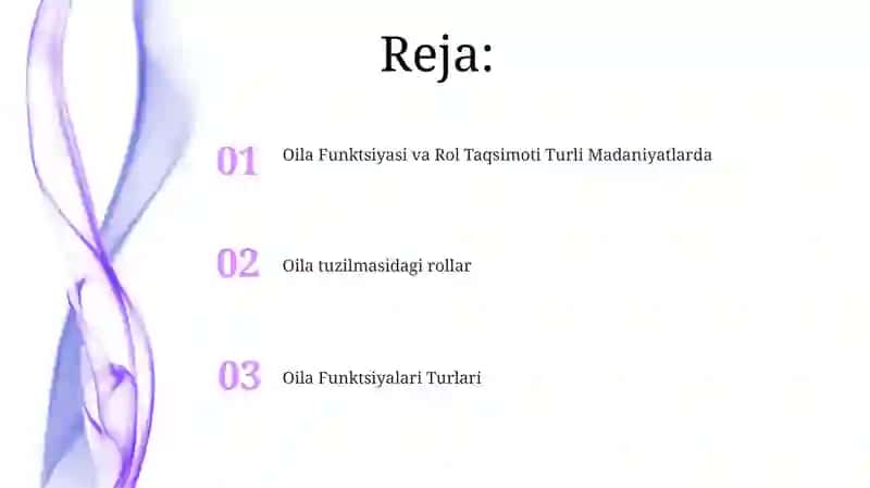 Oilada rollar taqsimoti 2
