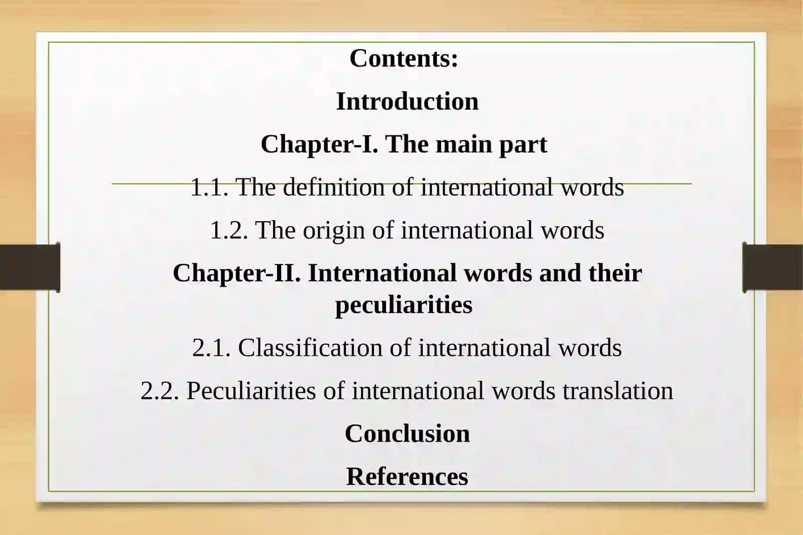 International words and their peculiarities 2