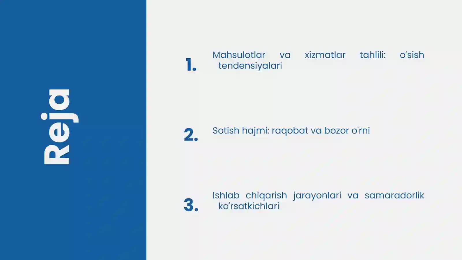 Mahsulot (ish, xizmatlar) ishlab chiqarish va sotish hajmini tahlili 2