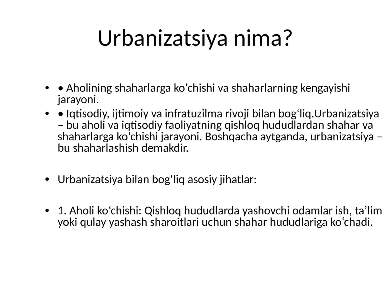 urbanizatsiya atrof muhit 2
