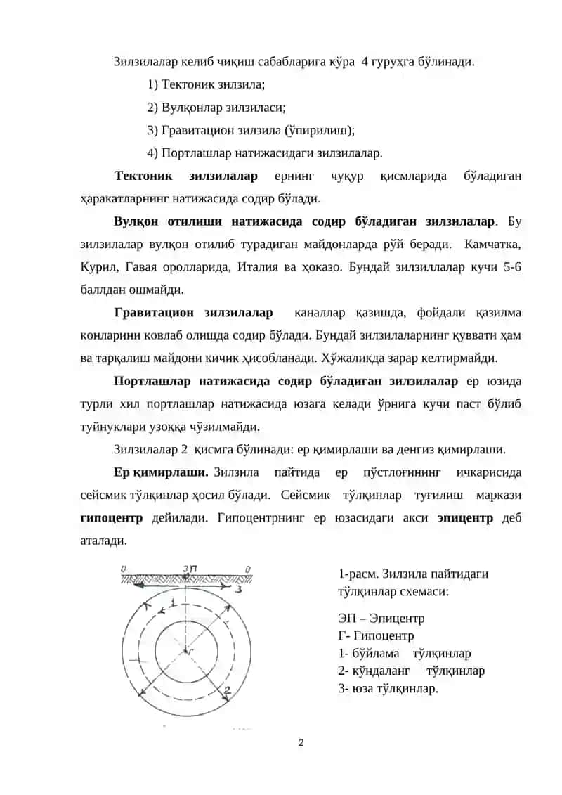 Ернинг ички динамик жараёнлари 2