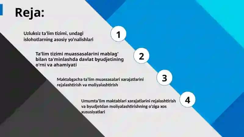 Davlat Byudjetining Ta'lim Tizimi Xarajatlari 2