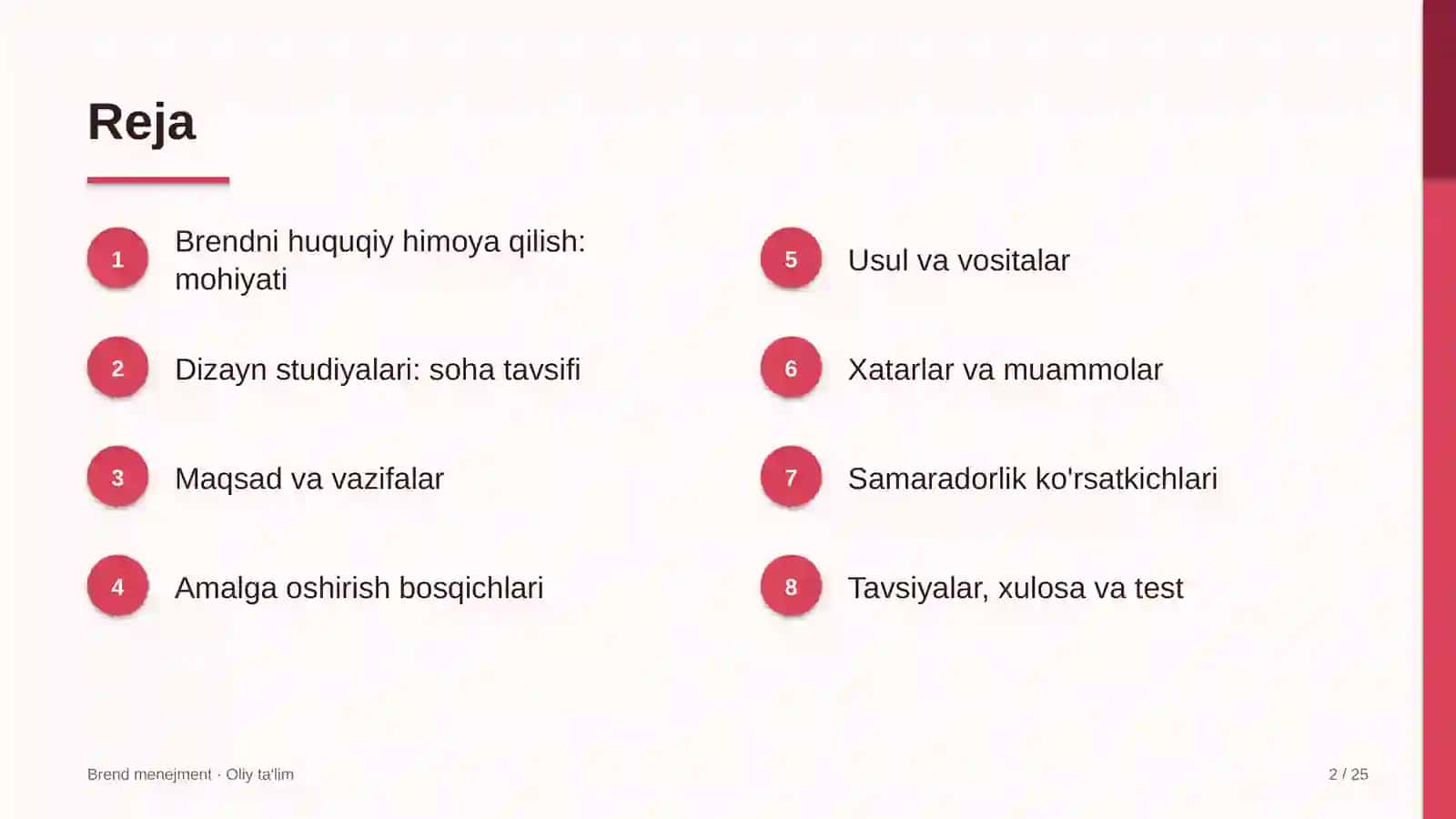 Dizayn studiyalarida brendni huquqiy himoya qilish 2