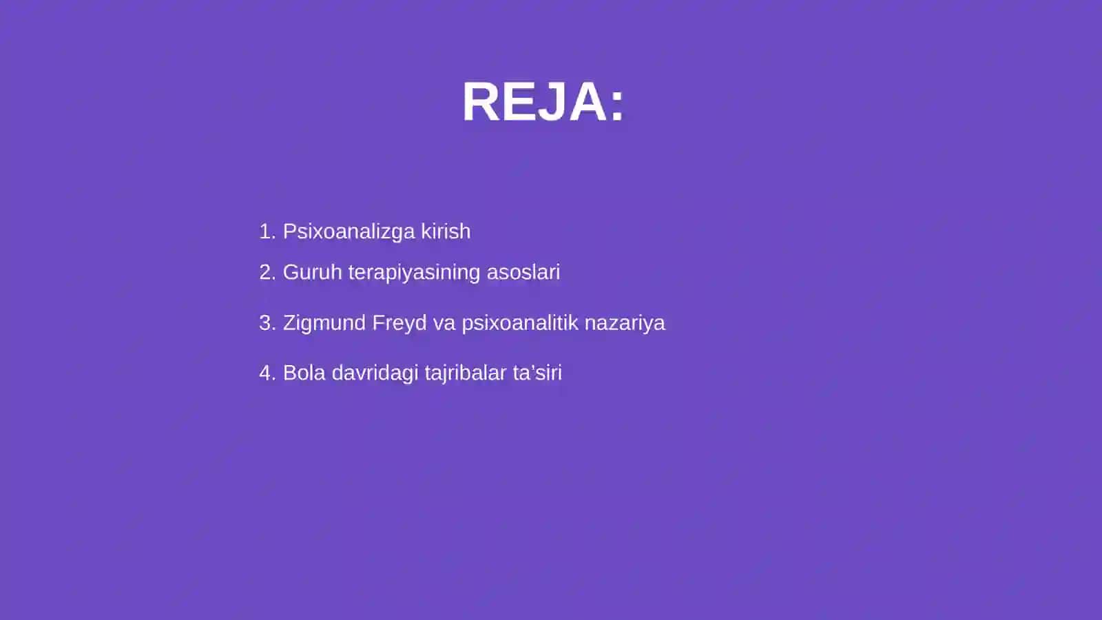 Guruhga psixoanalitik jihatdan yondashuv 2