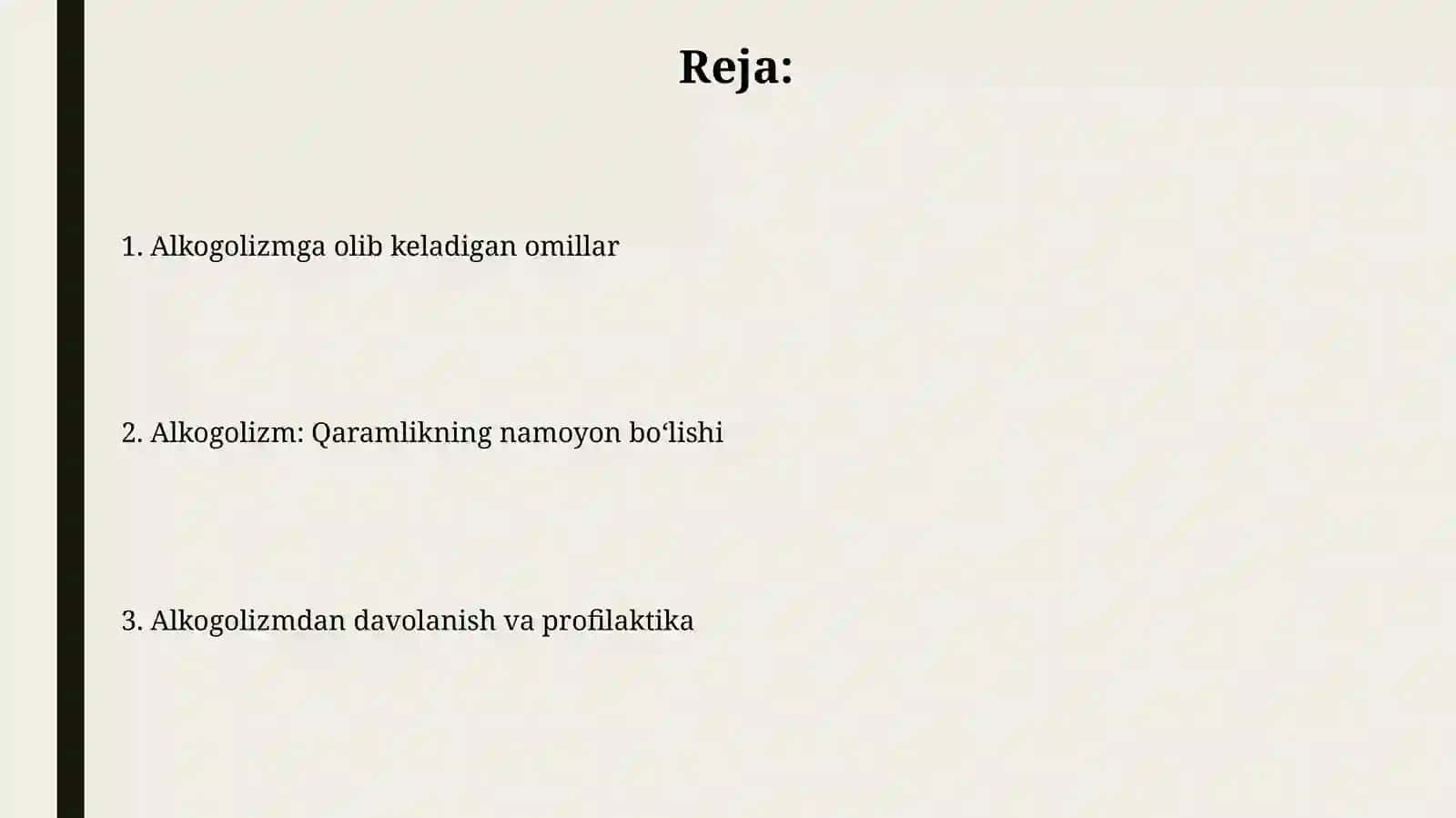 Alkogolizm adektiv xulqning birkorinishisifatida 2