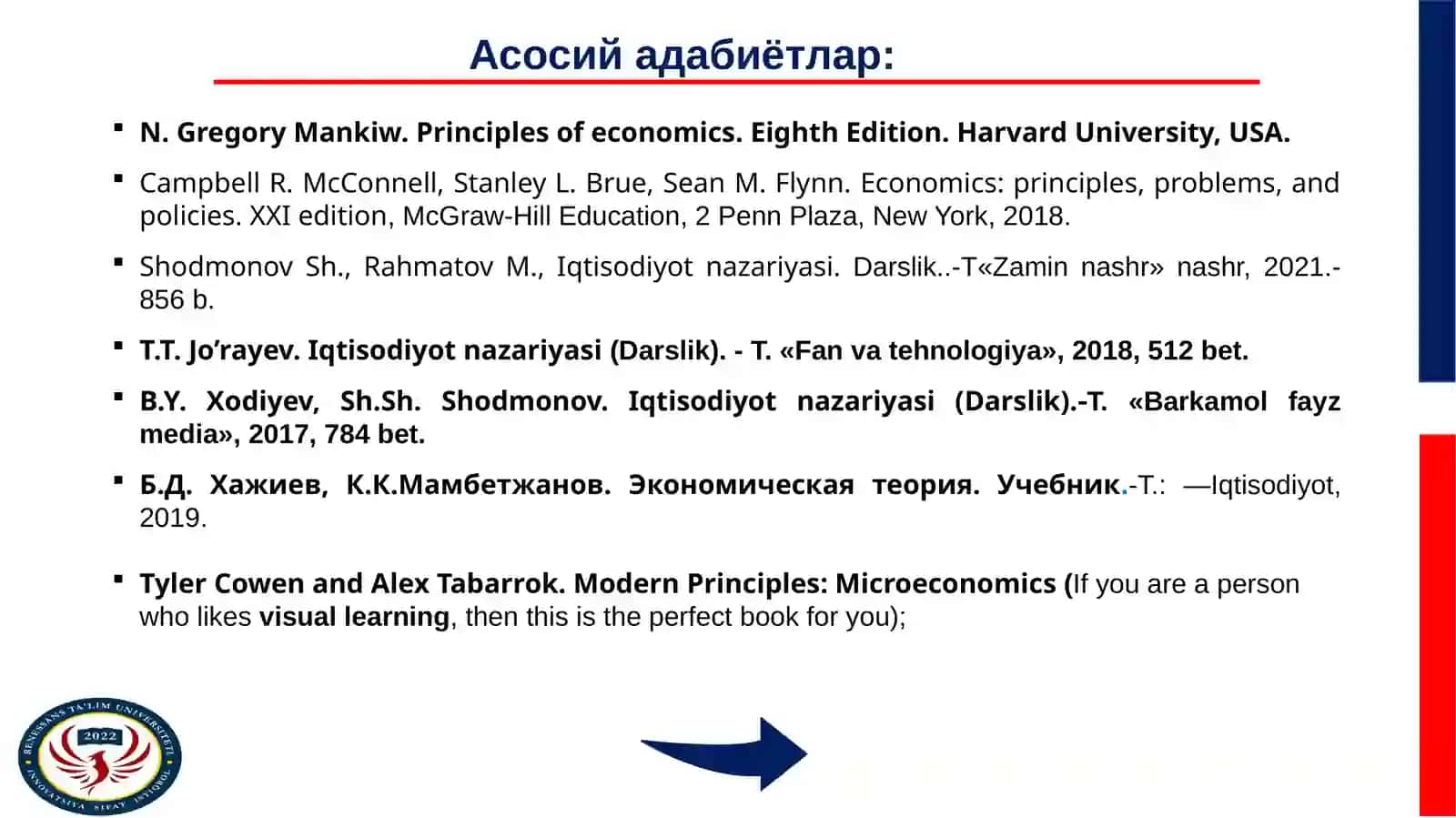 IQTISODIYOT NАZАRIYАSI 2
