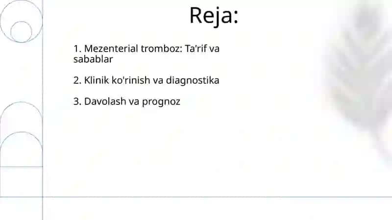 Mezentrial tromboz 2