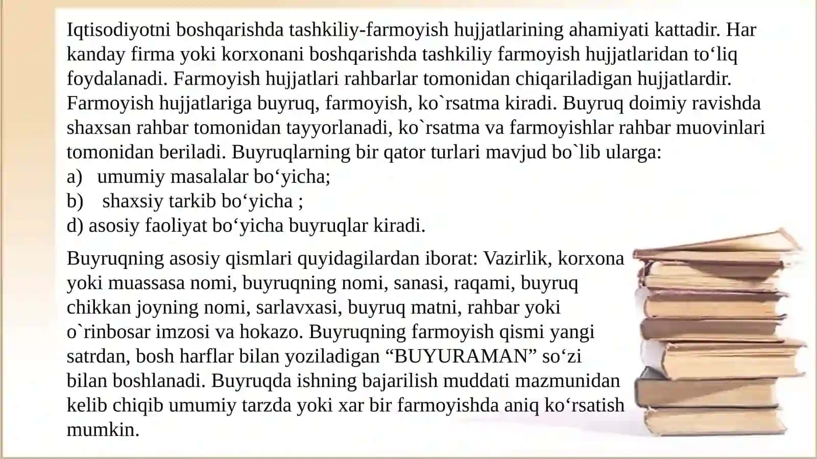 Farmoyish hujjatlari 2