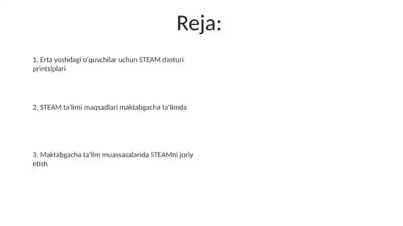 STEAM ta'limi maktabgacha ta'limda 2