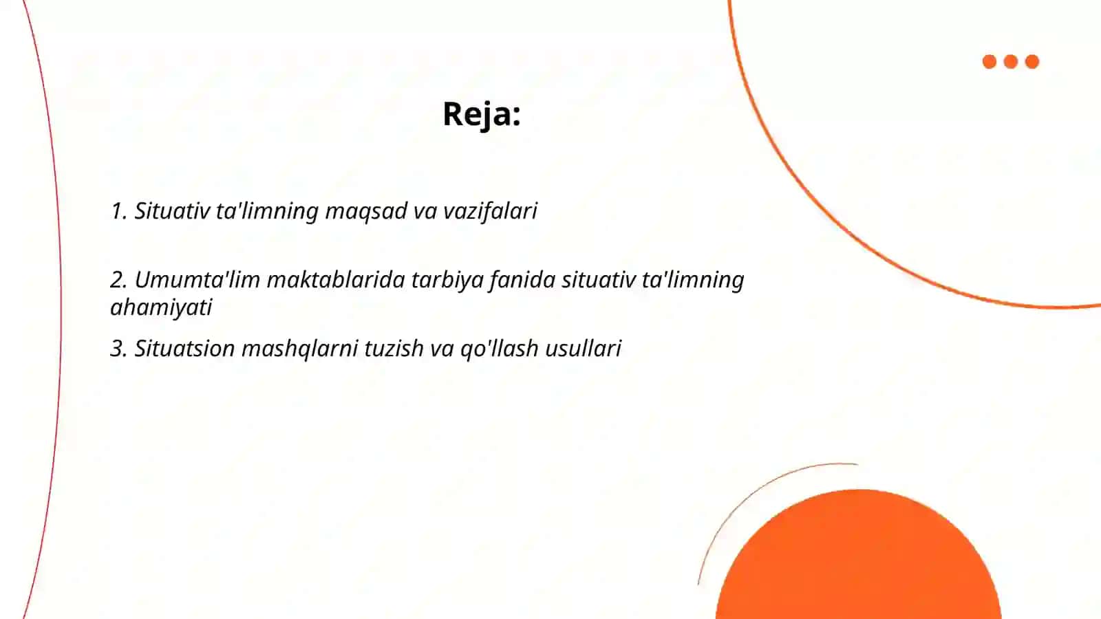 Situativ ta'limning maqsad va vazifalari 2