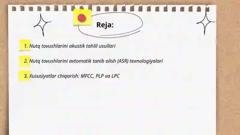 Nutqning tovush tomonini tekshirish texnologiyasi 2